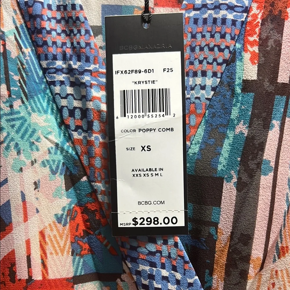 Colorful Abstract Kimono Robe - Picture 3 of 5